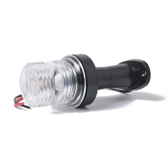 DC 12V 3W Marine Boat Yacht Stern Anchor LED Navigation Pedestal Light All Round 360 Degree White Light, LED Navigation Pedestal Light White Light