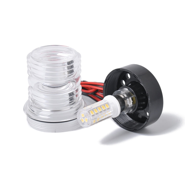 DC 12V 2.5W Marine Boat Yacht Stern Anchor LED Navigation Light All Round 360 Degree White Light, LED Navigation Light