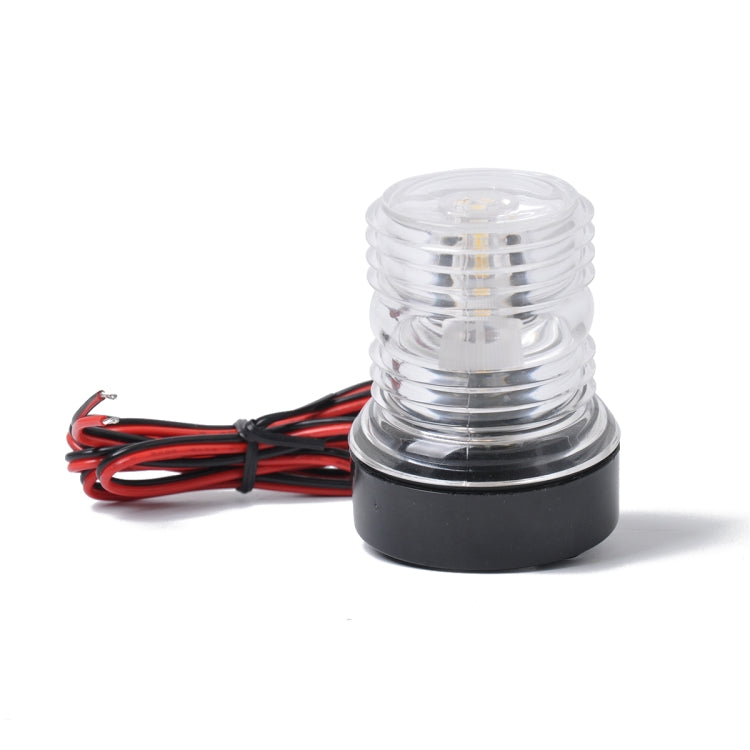 DC 12V 2.5W Marine Boat Yacht Stern Anchor LED Navigation Light All Round 360 Degree White Light, LED Navigation Light