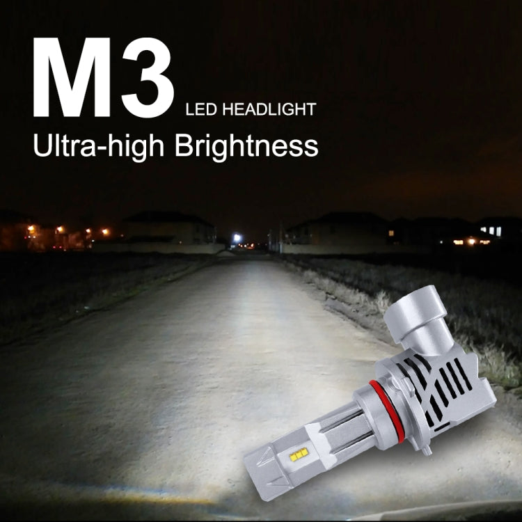 2 PCS M3 9005 / HB3 / H10 DC9-32V / 17W / 6500K / 2000LM IP68 Car LED Headlight Lamps, 9005 / HB3 / H10