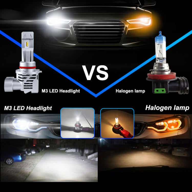 2 PCS M3 9005 / HB3 / H10 DC9-32V / 17W / 6500K / 2000LM IP68 Car LED Headlight Lamps, 9005 / HB3 / H10