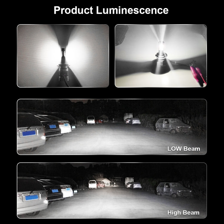 2 PCS M3 9005 / HB3 / H10 DC9-32V / 17W / 6500K / 2000LM IP68 Car LED Headlight Lamps, 9005 / HB3 / H10