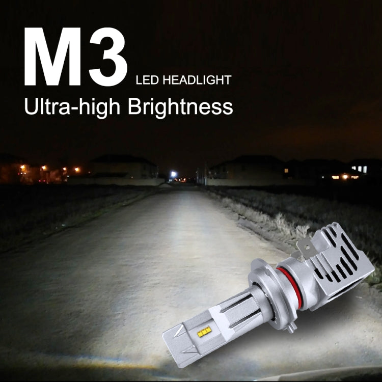 2 PCS M3 H7 DC9-32V / 17W / 6500K / 2000LM IP68 Car LED Headlight Lamps, H7