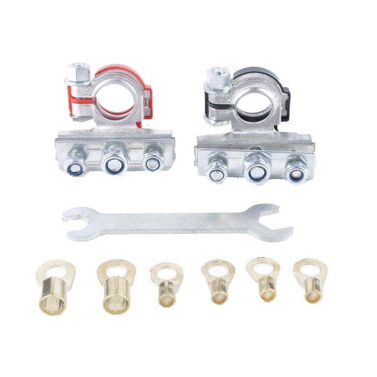 1 Pair Car Automotive Battery Wire Cable Terminals Clamp Connectors Kit, Clamp Connectors