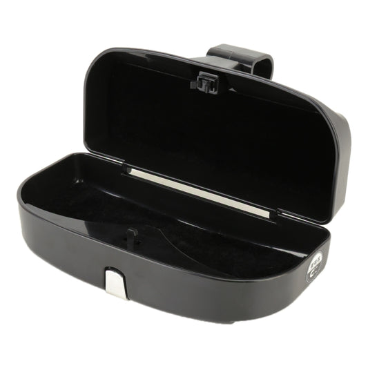 Boîtier à lunettes de voiture multifonctionnel, étui à lunettes de soleil avec fente pour carte, style plat (gris), style plat (beige), style plat (noir), style plat (rose)