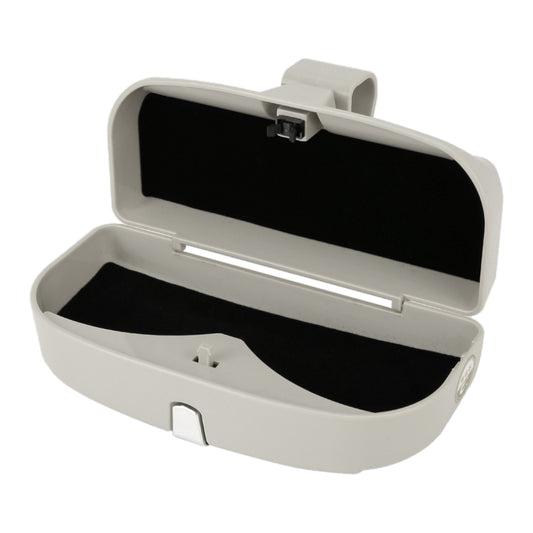 Boîtier à lunettes de voiture multifonctionnel, étui à lunettes de soleil avec fente pour carte, style plat (gris), style plat (beige), style plat (noir), style plat (rose)