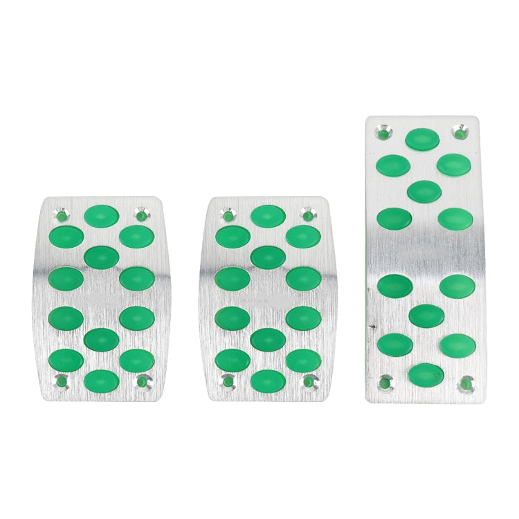 3 in 1 Large Luminous Non-Slip Automatic Gear Car Pedals Foot Brake Pad Cover Set, 3 in 1 (Large)