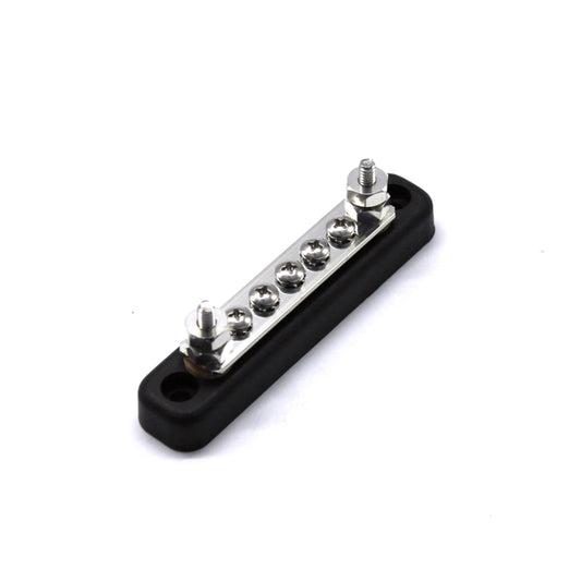 5 Way Power Distribution Bus Bar 5-bit Single Distribution Box for Car / RV / Boat, 5-bit