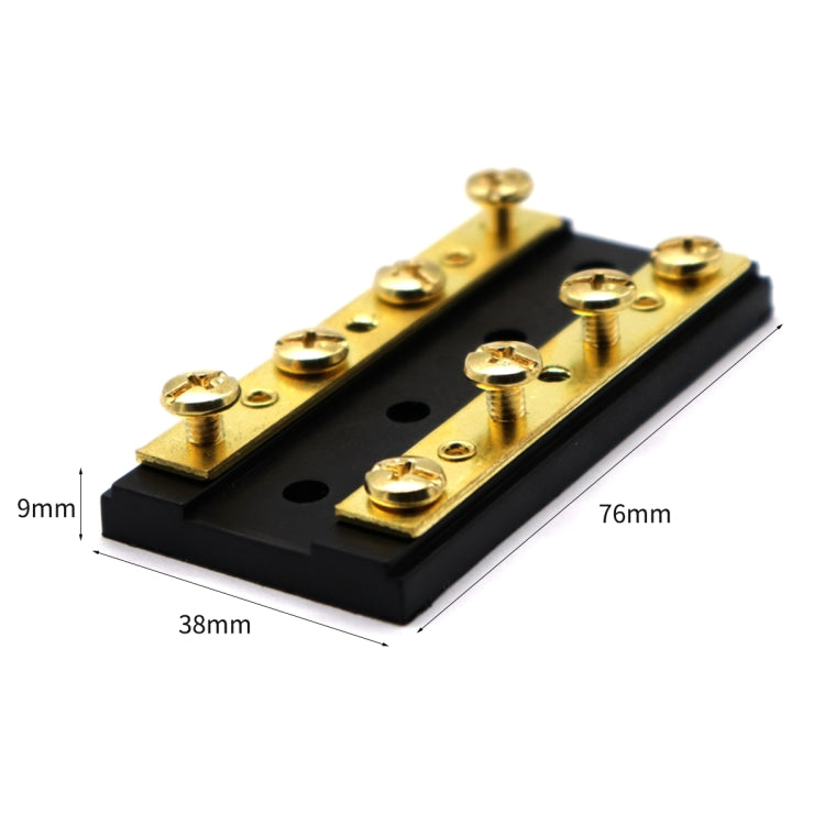 8 Way 4P Power Distribution Dual Bus Bar 8-bit Distribution Box for Car / RV / Boat, 4P