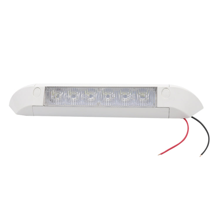 DC 12V 2.6W 6000K IP67 Marine RV Waterproof LED Stair Deck Dome Light Ceiling Lamp, Aluminum Alloy Base, Aluminum Alloy Base