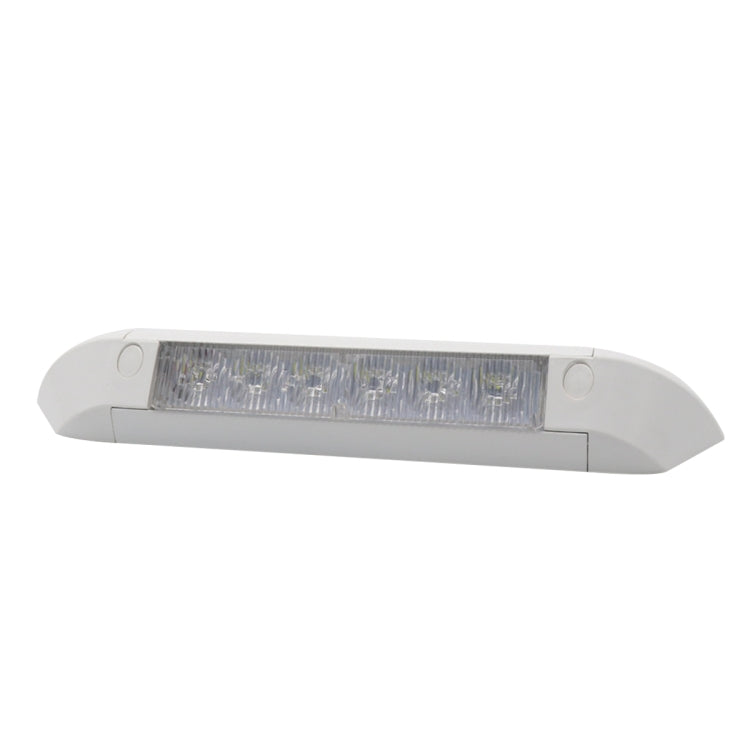 DC 12V 2.6W 6000K IP67 Marine RV Waterproof LED Stair Deck Dome Light Ceiling Lamp, Aluminum Alloy Base, Aluminum Alloy Base