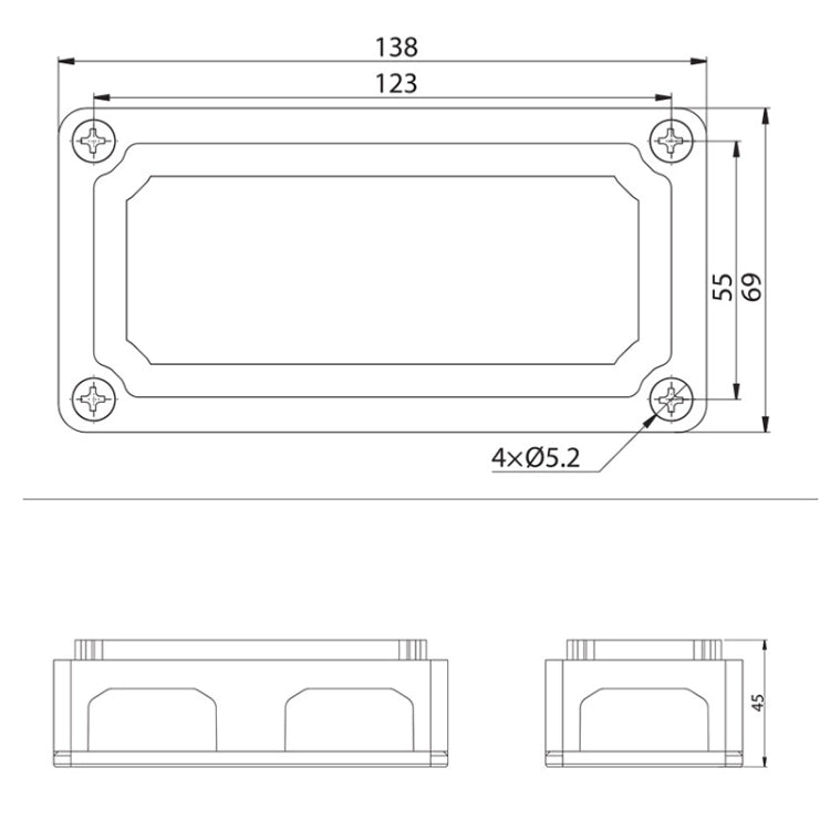 Max DC 48V 300A Heavy-Duty Module Design Bus Bar 4 M8 Terminal Studs Box Busbar for Car / RV / Boat, 300A