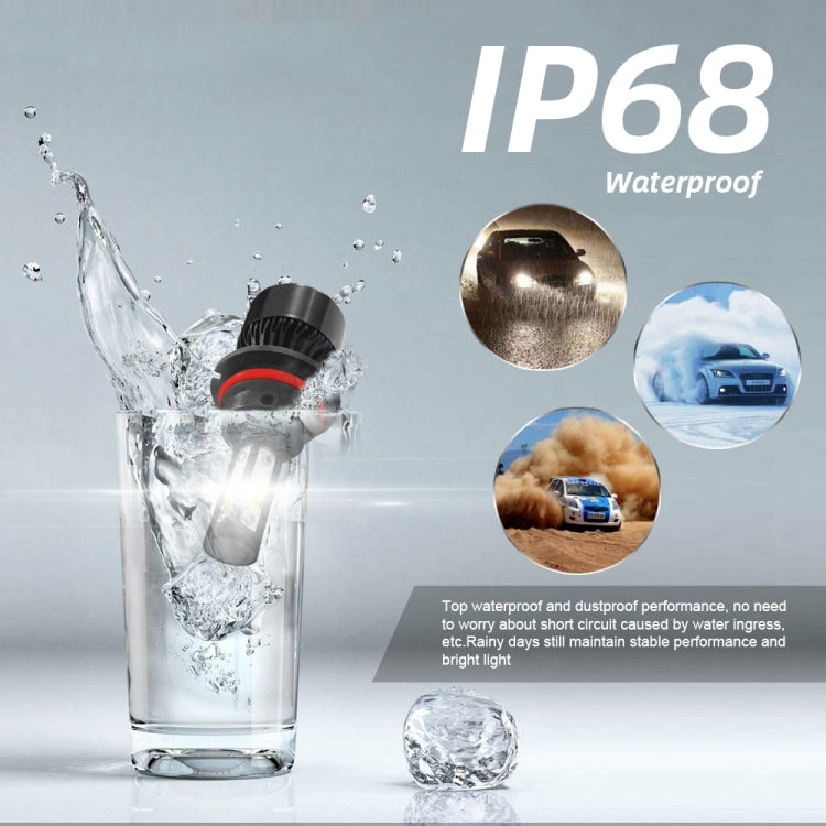 2 PCS S2 9007 / HB5 DC9-36V / 25W / 6000K / 2500LM IP68 Car LED Headlight Lamps, 9007 / HB5