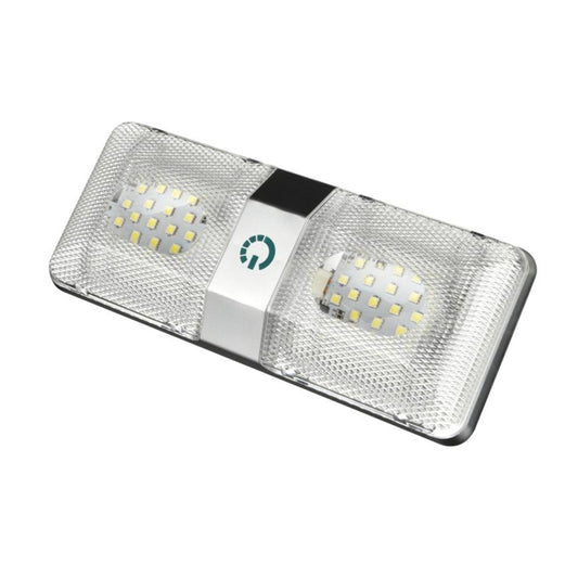 D4376D DC11-18V 6W 6000-6500K IP50 48LEDs SMD-5050 Marine RV Dimmable LED Dome Light Ceiling Lamp, with Touch Control, D4376D