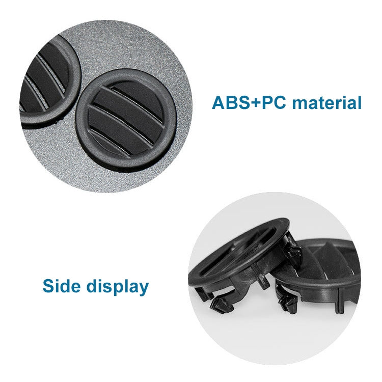 Car Left Side Dashboard Small Air Outlet Circular Air-conditioning Outlet for Mercedes-Benz C Class W204, Left Side for W204 (Black), Left Side for W204 (Brown)