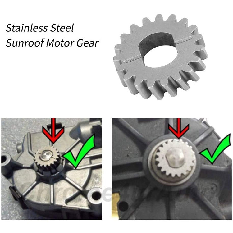 Car Sunroof Motor Gear for Mercedes-Benz W204/W212/W221/W164 / BMW F10/F02/E90/E70, 19 Teeth, 19 Teeth