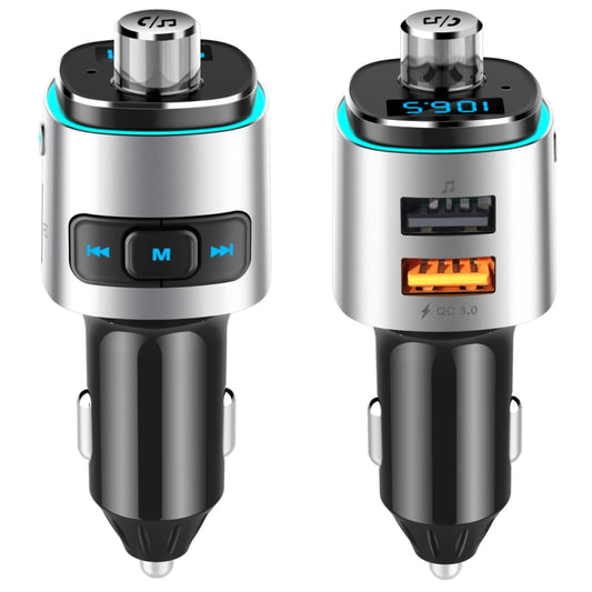 Lecteur MP3 de voiture multifonctionnel BC42 Bluetooth 5.0 avec lampe d'ambiance colorée, prend en charge les cartes TF, les disques U et la radio FM, BC42