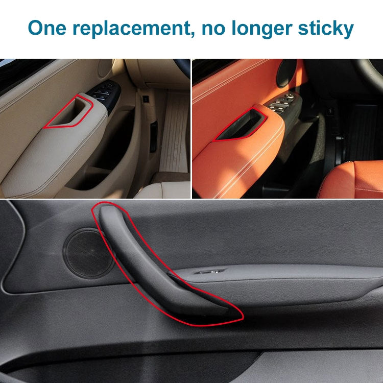 Car Front Right Inside Doors Handle Pull Trim Cover 5141 7394 519-1 for BMW X3 X4, Left Driving, Front Right Inside (Black), Front Right Inside (Beige)