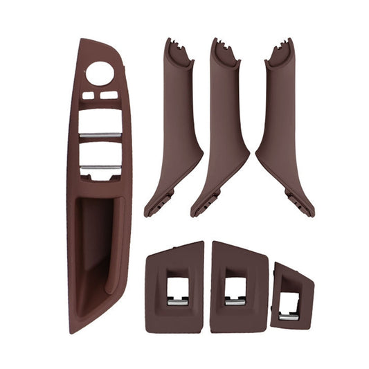 Auto Standardversion Türinnengriff Zierleiste Abdeckung 5141 7225 873 für BMW F10 F18, Linkslenker, Standardversion (Beige), Standardversion (Weinrot), Standardversion (Schwarz), Standardversion (Dunkelkaffee), Standardversion (Beige-Weiß)
