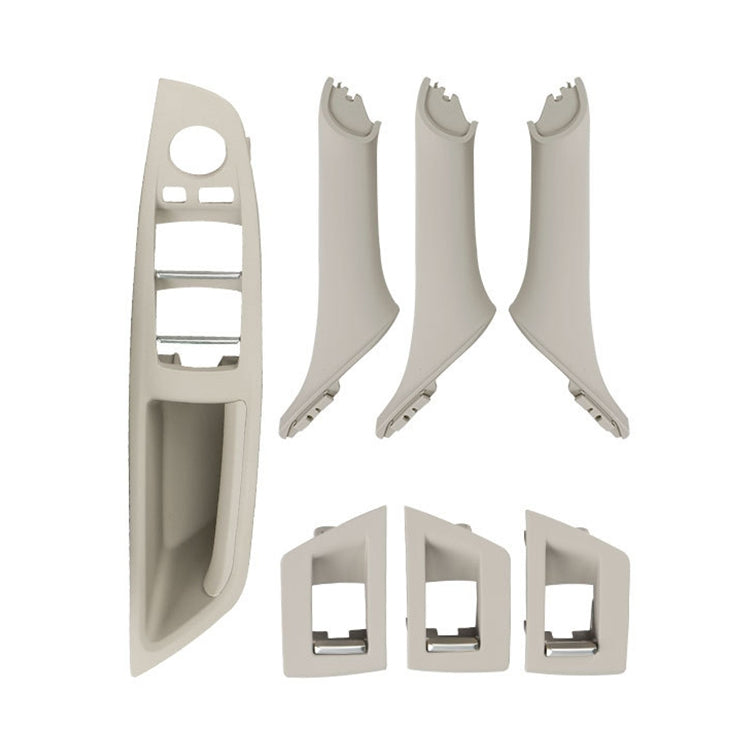 Car Imported Version Inside Doors Handle Pull Trim Cover 5141 7225 873 for BMW F10 F18, Left Driving, Imported Version (Beige), Imported Version (Wine Red), Imported Version (Dark Coffee), Imported Version (Beige White), Imported Version (Grey)