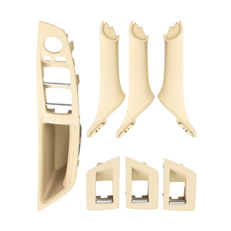 Car Imported Version Inside Doors Handle Pull Trim Cover 5141 7225 873 for BMW F10 F18, Left Driving, Imported Version (Beige), Imported Version (Wine Red), Imported Version (Dark Coffee), Imported Version (Beige White), Imported Version (Grey)
