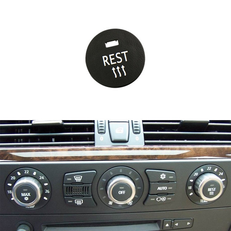Car Air Conditioner Panel Switch Button REST Key 6131 9250 196-1 for BMW E60 2003-2010, Left Driving, REST