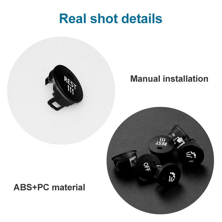 Car Air Conditioner Panel Switch Button REST Key 6131 9250 196-1 for BMW E60 2003-2010, Left Driving, REST