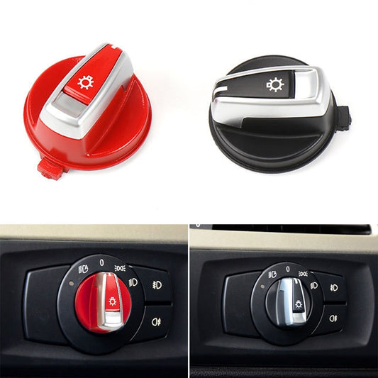 Car Headlight Switch Button Knob Cover Trim 6131 6932 796 for BMW X1 2009-2015, Left Driving