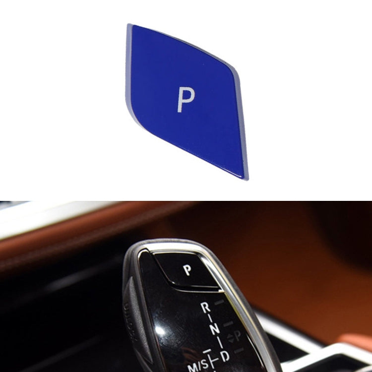 Car Gear Lever Auto Parking Button Letter P Cap for BMW G Chassis Series, Left Driving, For BMW G Chassis Series (Black), For BMW G Chassis Series (Blue), For BMW G Chassis Series (Red)