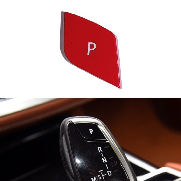 Car Gear Lever Auto Parking Button Letter P Cap for BMW G Chassis Series, Left Driving, For BMW G Chassis Series (Black), For BMW G Chassis Series (Blue), For BMW G Chassis Series (Red)