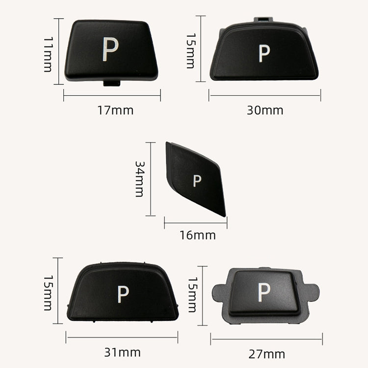 Car Gear Lever Auto Parking Button Letter P Cap for BMW G Chassis Series, Left Driving, For BMW G Chassis Series (Black), For BMW G Chassis Series (Blue), For BMW G Chassis Series (Red)