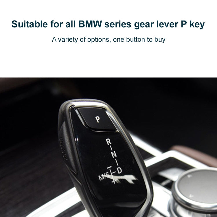Car Gear Lever Auto Parking Button Letter P Cap for BMW G Chassis Series, Left Driving, For BMW G Chassis Series (Black), For BMW G Chassis Series (Blue), For BMW G Chassis Series (Red)