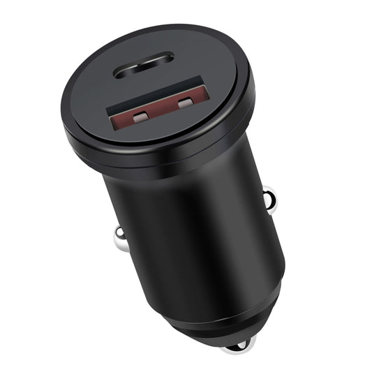 Chargeur de voiture à charge rapide PD 20W USB-C / Type-C + interface USB QC 3.0