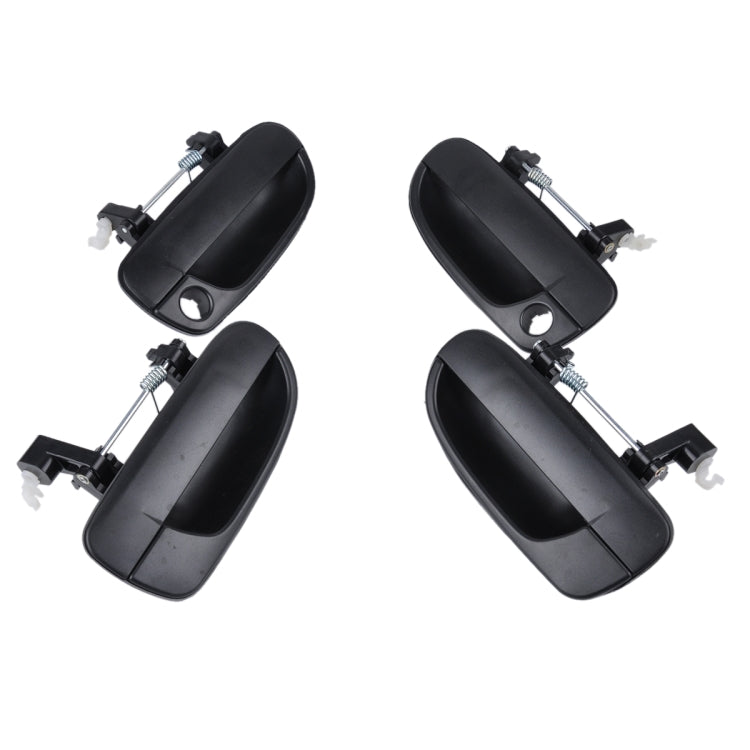4 PCS Car Front Rear Left Right Outside Door Handles 82660-25000FR / 82650-25000FL / 83660-25000RR / 83650-25000RL for Hyundai Accent , A1797