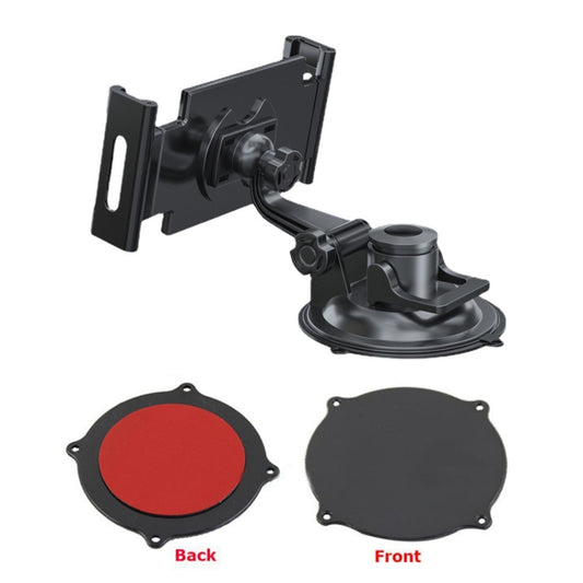 Support de tablette pour tableau de bord de voiture, ventouse en PU, support de pare-brise + plateau, ventouse en PU + plateau