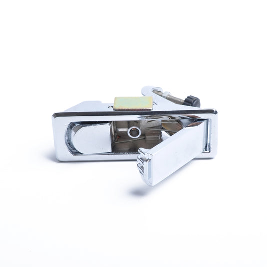 Silver Zinc Alloy Adjustable Lever Hand Operated Compression Latch with Raised Trigger for RV / Trailer, Non-Locking, Silver