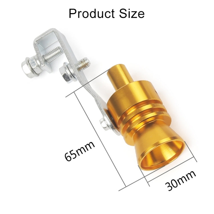 Universal Aluminum Turbo Sound Exhaust Muffler Pipe Whistle Car / Motorcycle Simulator Whistler, Size: L, Outside Diameter: 30mm, Size: L (Black), Size: L (Gold), Size: L (Blue), Size: L (Red), Size: L (Silver)