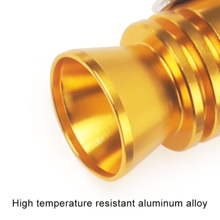 Universal Aluminum Turbo Sound Exhaust Muffler Pipe Whistle Car / Motorcycle Simulator Whistler, Size: L, Outside Diameter: 30mm, Size: L (Black), Size: L (Gold), Size: L (Blue), Size: L (Red), Size: L (Silver)
