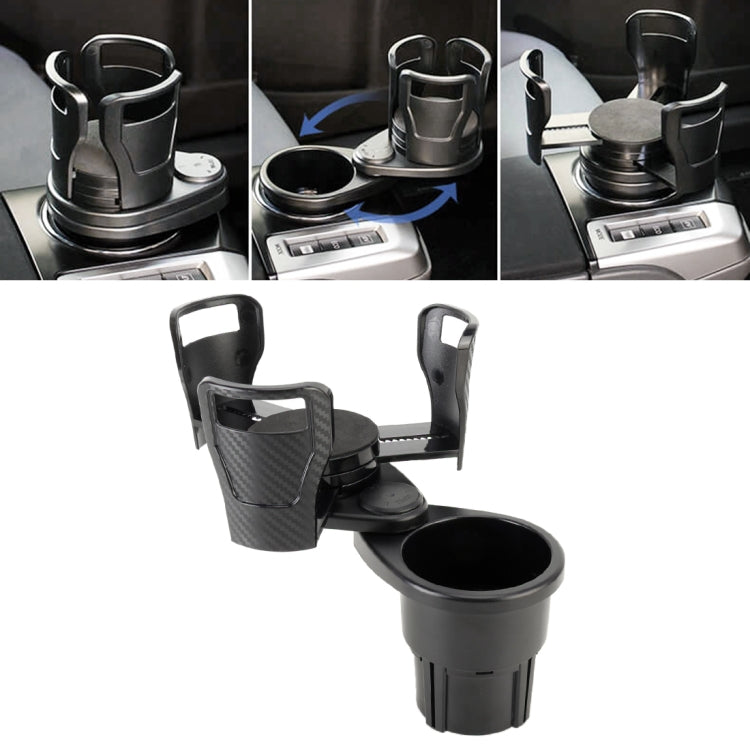 Multi-functional Car Auto Universal Carbon Fiber Texture Cup Holder Drink Holder, Carbon Fiber Texture