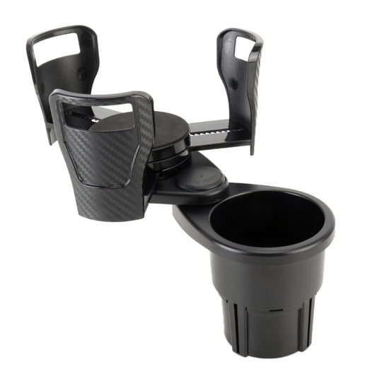 Multi-functional Car Auto Universal Carbon Fiber Texture Cup Holder Drink Holder, Carbon Fiber Texture
