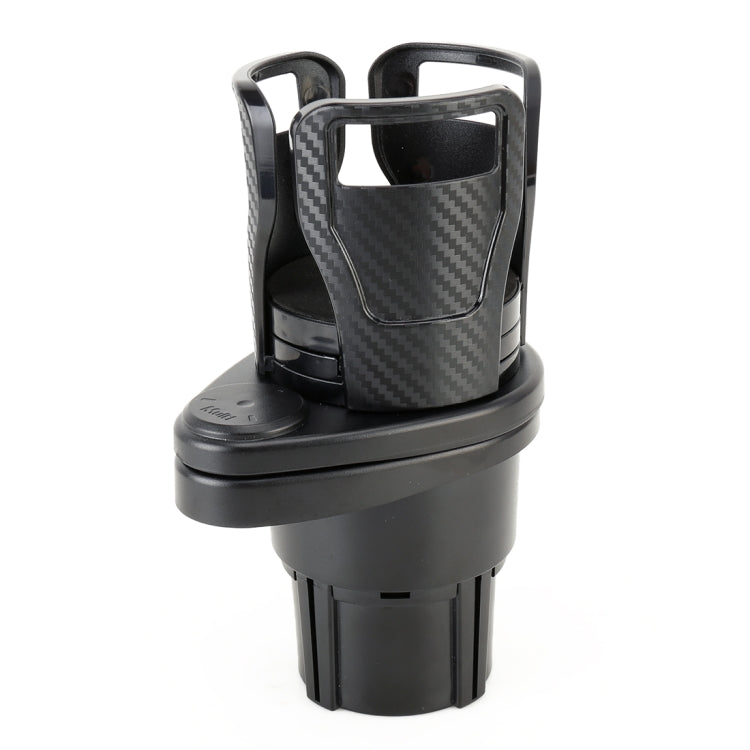 Multi-functional Car Auto Universal Carbon Fiber Texture Cup Holder Drink Holder, Carbon Fiber Texture