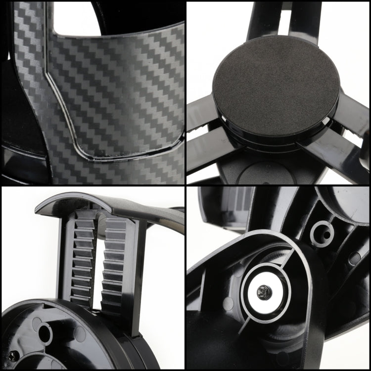 Multi-functional Car Auto Universal Carbon Fiber Texture Cup Holder Drink Holder, Carbon Fiber Texture