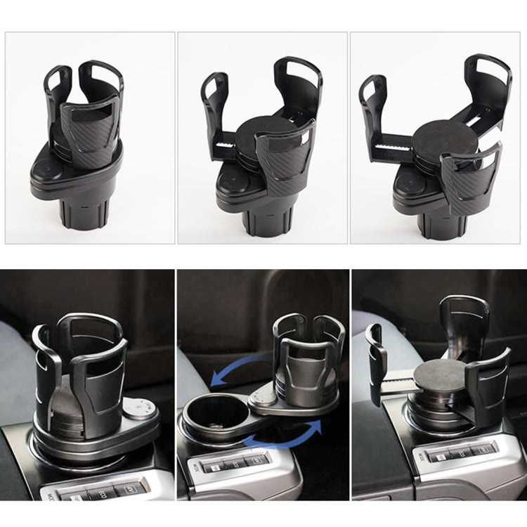 Multi-functional Car Auto Universal Carbon Fiber Texture Cup Holder Drink Holder, Carbon Fiber Texture