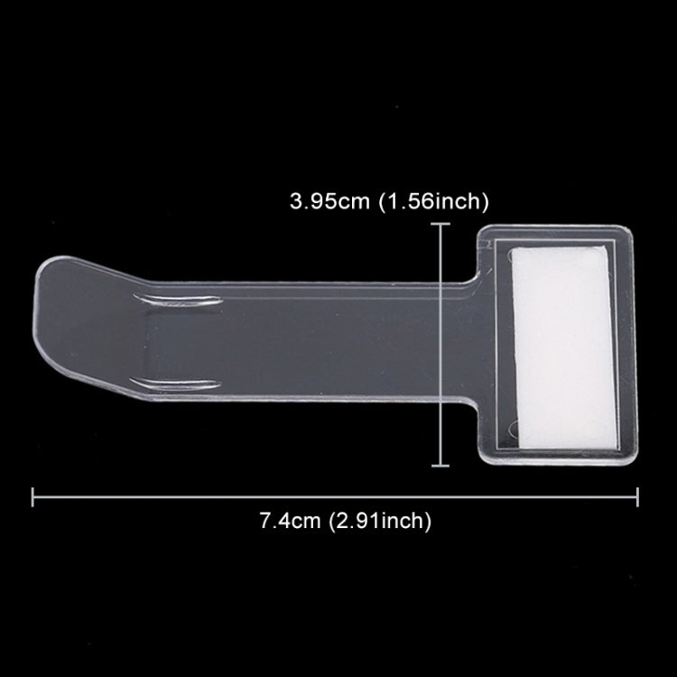 10 PCS Car Plastic Mounted Bill Clip Holder Parking Timing Car Ticket Holder, Plastic Mounted Clip