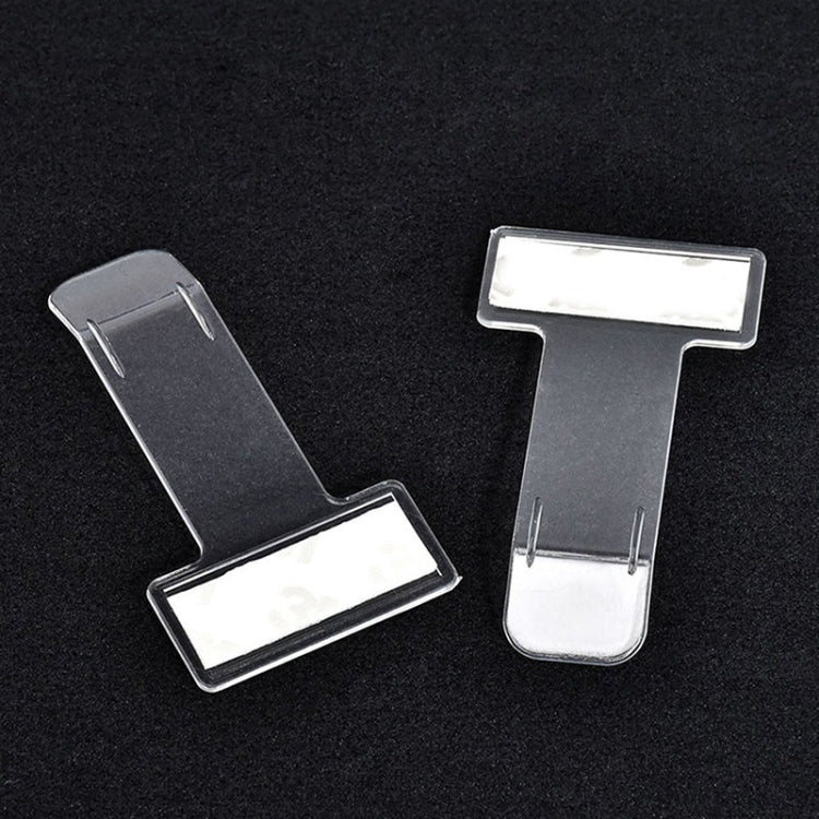 10 PCS Car Plastic Mounted Bill Clip Holder Parking Timing Car Ticket Holder, Plastic Mounted Clip