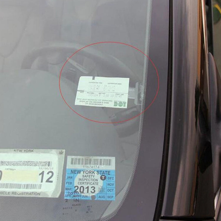 10 PCS Car Plastic Mounted Bill Clip Holder Parking Timing Car Ticket Holder, Plastic Mounted Clip