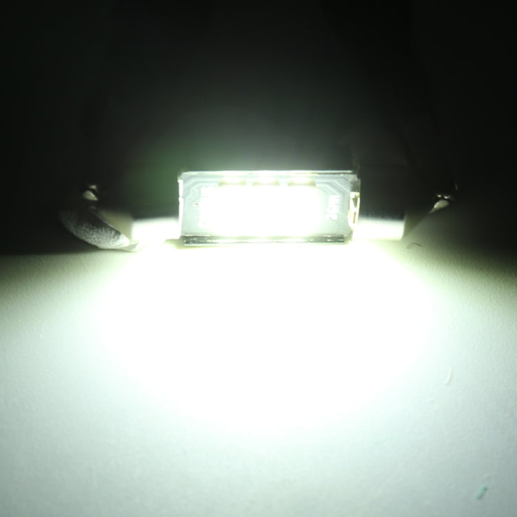 2 PCS 36mm DC12V / 2.5W / 6000K / 170LM 6LEDs SMD-3030 Car Reading Lamp Dome Light, 36mm
