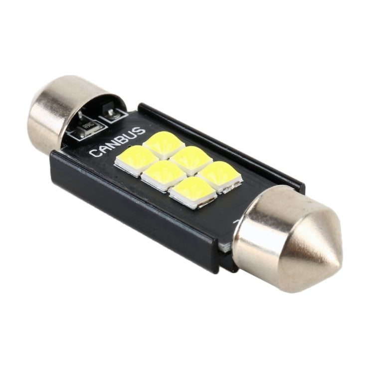 2 PCS 39mm DC12V / 2.5W / 6000K / 170LM 6LEDs SMD-3030 Car Reading Lamp Dome Light, 39mm