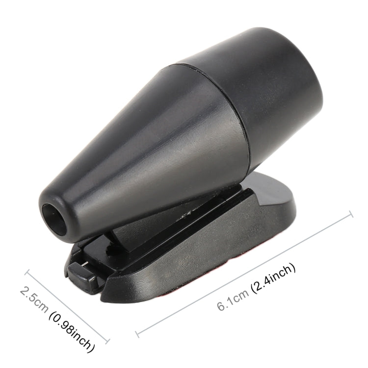 Pair Car ABS Deer Alert Sound Alarm Ultrasonic Wind Power Animal Repeller, Wind Power Animal Repeller (Black), Wind Power Animal Repeller (Black Silver)