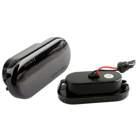 2 PCS D12V / 5W Car LED Leaf Board Side Flowing Water Turn Signal Light for Volkswagen, For Volkswagen(Black), For Volkswagen(Transparent)